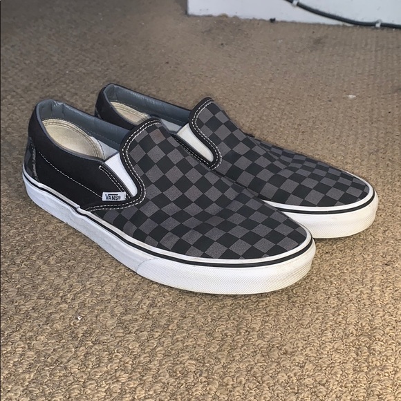 Vans Other - Black Checkered Slip on Vans